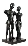 Giorgio de Chirico, Ettore e Andromaca, scultura in bronze patinato