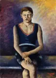 Ritratto di Sergio Donnini (Ritratto di ragazzo) by Ottone Rosai, 1933, oil on cardboard, offered Dec 2012