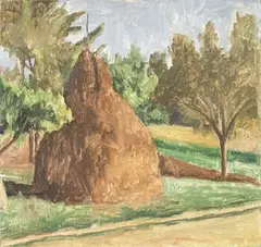 Giorgio Morandi, Paesaggio (Il covone), 1932, oil on canvas