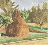 Giorgio Morandi, Paesaggio (Il covone), 1932, oil on canvas