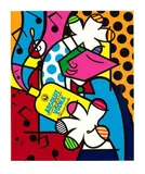 Romero Britto, Absolut Britto II, screenprint a colori