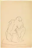 Lucio Fontana, Figura seduta