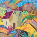 Paesaggio by Luca Alinari, oil on canvas tesa on panel, offered Dec 2012