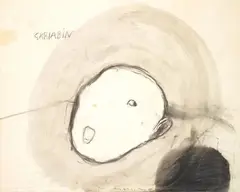 Max Neumann, Skriabin, 1986, mixed media on paper