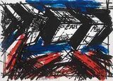 Vinicio Berti, Composizione, 1975, acrylic on paper applicata on panel