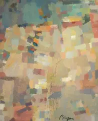 Camille Bryen, N. 636, 1971, oil on canvas