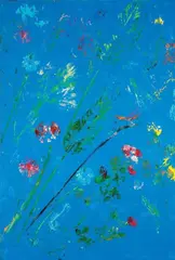 Fiorile by Massimo Barzagli, oil and enamel on canvas, offered Dec 2012