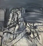Valerio Adami, Evento, 1961, oil on canvas
