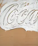 Coca Cola by Mario Schifano, enamel on paper applicata on canvas, offered Dec 2012