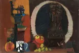 Bruno Saetti, Natura morta, oil on canvas