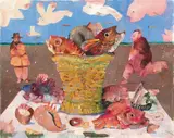 Senza titolo by Antonio Possenti, oil on canvas board, offered Oct 2012