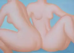 Due figure rosse by Ram, 1968, oil on canvas, offered Oct 2012