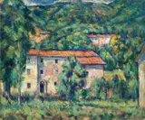 Pietro Bugiani, Casolari, 1938, oil on paper applicata on faesite