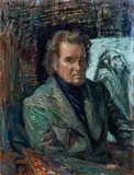 Paulo Ghiglia, Autoritratto, oil on canvas