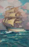 Maestrale by Renato Natali, oil on panel, offered Oct 2012