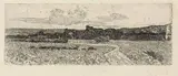 Paesaggio maremmano by Giovanni Fattori, etching on zinco, offered Oct 2012