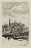 Palude by Giovanni Fattori, etching on zinco, offered Oct 2012