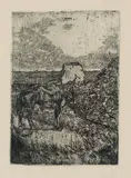 Maremma desolata by Giovanni Fattori, etching on zinco, offered Oct 2012