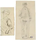 Léon Augustin Lhermitte, Schizzi di figure