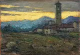 Pacifico Sidoli, Paesaggio, oil on canvas