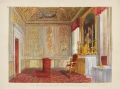 Vincenzo Marchi, Interno della Cappella del Santo Padre, tempera on paper