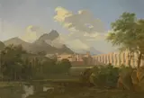 Jean-Victor Bertin, Veduta della campagna lucchese, oil on canvas