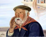 Il pescivendolo by Cagnaccio di San Pietro, 1926, oil on panel, offered May 2012