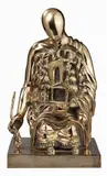 Giorgio de Chirico, Il pittore, 1968, scultura in bronze dorato