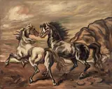 Cavalli by Giorgio de Chirico, oil on canvas, offered May 2012