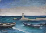 Marina by Carlo Carrà, 1956, oil on canvas, offered May 2012