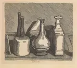 Giorgio Morandi, Natura morta, 1933, etching on rame