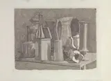 Giorgio Morandi, Grande natura morta con la caffettiera, 1933, etching on rame