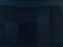 Alberto Burri, Nero MI, 1988, acrylic and pietra pomice on cellotex
