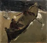 Lorenzo Viani, Temporale, 1933, oil on panel