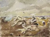 Natura morta marina (con aglio e cipolle) by Filippo de Pisis, 1941, oil on canvas, offered May 2012