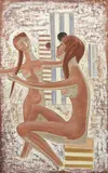 Isabelle e Brigitte (Fanciulle al mare) by Mario Tozzi, 1967, oil on canvas, offered May 2012