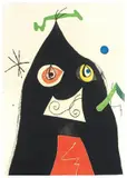 Joan Miró, Quatre colors aparien el món..., 1975, etching and acquatinta a colori