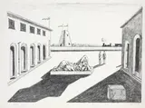 Piazza d'Italia by Giorgio de Chirico, 1969, lithograph, offered May 2012