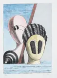 Le maschere by Giorgio de Chirico, 1973, lithograph a colori, offered May 2012