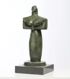 Pietro Cascella, Attesa, 2003, scultura in bronze