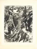 Marc Chagall, La Lice et sa Compagne, etching on paper