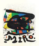 Manifesto per l'esposizione «Miró sculptures» by Joan Miró, 1971, lithograph, offered May 2012