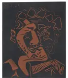 Pablo Picasso, Le Danseur, 1965, engraving on linoleum