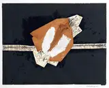 Arturo Carmassi, Collage per Marguerite Youcenar III, 1990, collage and mixed media on cardboard