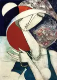 Bruno Landi, Donna con collana, 2007, oil on canvas