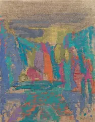 Attilio Forgioli, Parco Sempione, 1989, oil on canvas