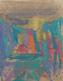 Attilio Forgioli, Parco Sempione, 1989, oil on canvas