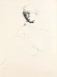 Emilio Greco, Figura, 1980, ink on paper