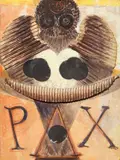 Per pace by Bruno Ceccobelli, mixed media on panel, offered May 2012
