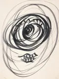 Enrico Baj, Senza titolo, inchiostro on paper